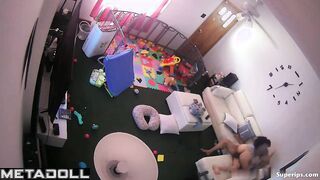 Naughty Latina mom rides her husband
