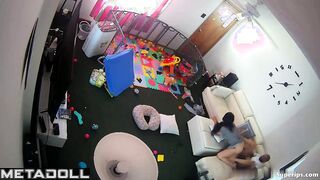 Naughty Latina mom rides her husband