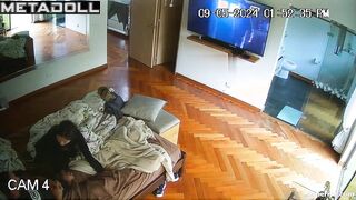 Naughty stepdaughter gives her dad a handjob