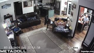 American granny masturbating on the couch