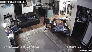 American granny masturbating on the couch