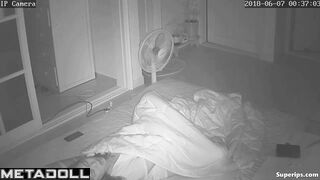 Korean spinster woman masturbates in her bed