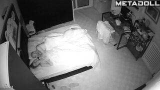 Amazing Polish married coiple having sex in their daughter’s room hidden IP cam