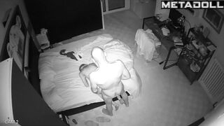 Amazing Polish married coiple having sex in their daughter’s room hidden IP cam