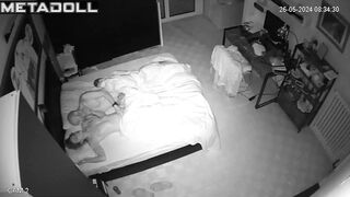 Amazing Polish married coiple having sex in their daughter’s room hidden IP cam