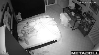 Amazing Polish married coiple having sex in their daughter’s room hidden IP cam