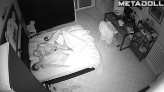 Amazing Polish married coiple having sex in their daughter’s room hidden IP cam