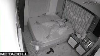 Naughty Polish brunette aunt fingers her pussy while watching big ass porn