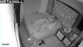 Naughty Polish brunette aunt fingers her pussy while watching big ass porn