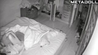Amazing new couple having sex on their bed hard live