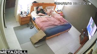 Young lovers fuck until they fall asleep spy cam record
