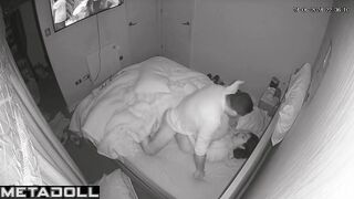 Single Greek brunette mother gets fucked by her husband voyeur cam