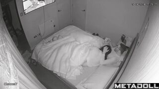 Single Greek brunette mother gets fucked by her husband voyeur cam