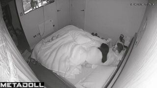 Single Greek brunette mother gets fucked by her husband voyeur cam