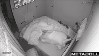 Single Greek brunette mother gets fucked by her husband voyeur cam