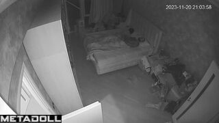 Amateur British couple having sex before going to sleep live HD
