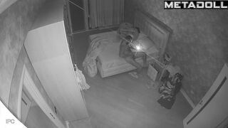 Amazing ass Norwegian brunette woman gives her husband a handjob voyeur cam