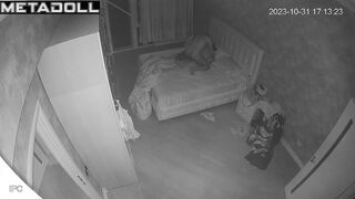 Amazing ass Norwegian brunette woman gives her husband a handjob voyeur cam