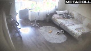Slut Russian brunette Gogo dancer with beautiful big boobs in sexy underwear