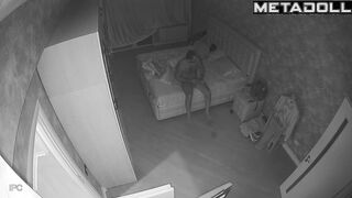 Skinny French brunette woman gets fucked in her daughter’s room hidden camera