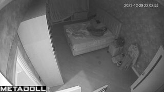 Skinny French brunette woman gets fucked in her daughter’s room hidden camera