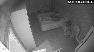 Skinny French brunette woman gets fucked in her daughter’s room hidden camera