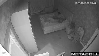 Skinny French brunette woman gets fucked in her daughter’s room hidden camera