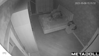 Naked Danish brunette student girl gets creampied hidden IP camera