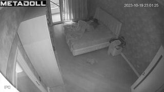 My girlfriend's parents having sex until they fall asleep real spy cam