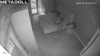 My girlfriend's parents having sex until they fall asleep real spy cam