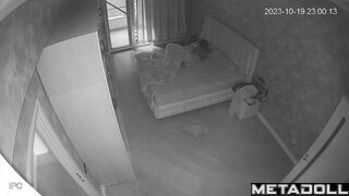 My girlfriend's parents having sex until they fall asleep real spy cam