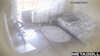 Skinny Romanian brunette fancy woman with big tits in sexy panties