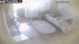 Skinny Romanian brunette fancy woman with big tits in sexy panties