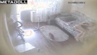 Skinny Romanian brunette fancy woman with big tits in sexy panties