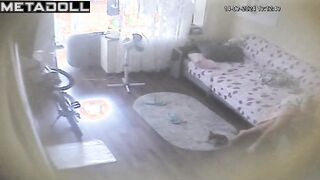 Sweet Spanish brunette exotic dancer with big busty tits in sexy panties