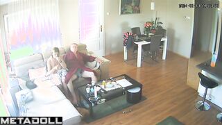 My girlfriend's parents having sex in the bedroom