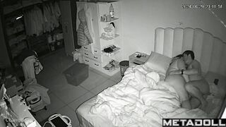 Amazing amateur British couple having sex in their messy room recording