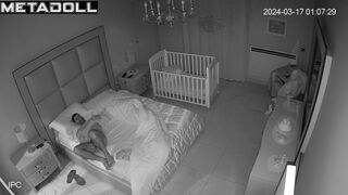 Chunky English brunette MILF fucks a young guy voyeur cam