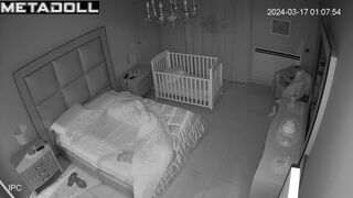 Chunky English brunette MILF fucks a young guy voyeur cam