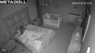 Real Canadian new couple fuck in their daughter’s room live HD