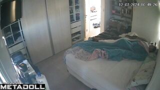 Georgeouse brunette teacher masturbates hard hidden cam