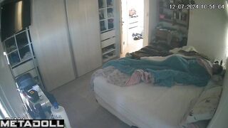 Georgeouse brunette teacher masturbates hard hidden cam