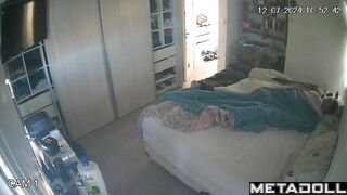 Georgeouse brunette teacher masturbates hard hidden cam