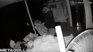 My friend's amazing parents having sex on their bed hard voyeur cam