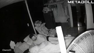 My friend's amazing parents having sex on their bed hard voyeur cam