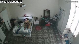 Innocent brunette step-mom masturbates in her bed online