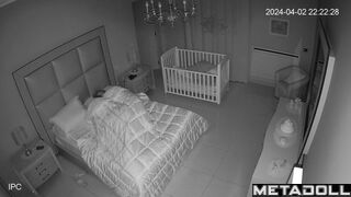 Skinny Spanish brunette mother gets fucked in her daughter’s room real spy cam