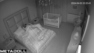 Skinny Spanish brunette mother gets fucked in her daughter’s room real spy cam