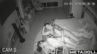 Fat Australian brunette student girl rides her husband online