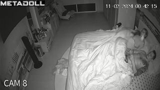 Young lovers fuck on the couch hidden cam